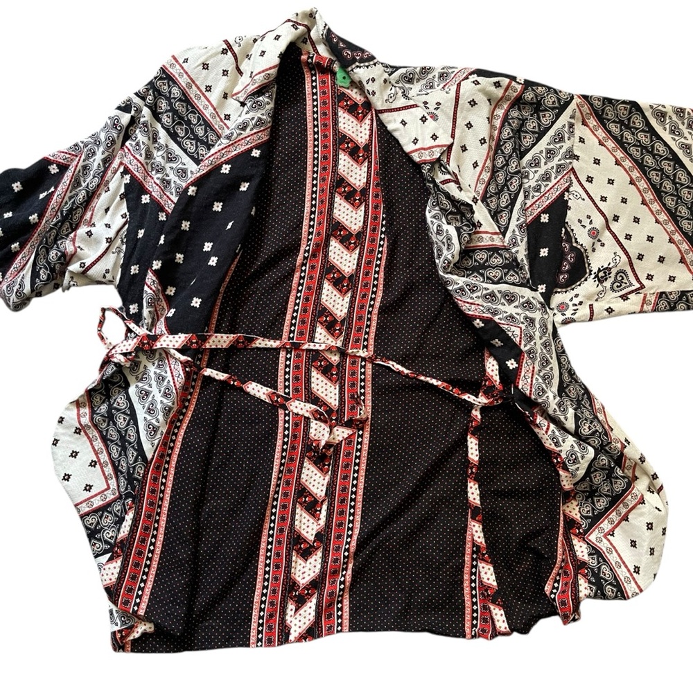 Farm Rio Reversible Boho Kimono/jacket Size M - Picture 12 of 16